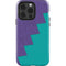 Purple Turquoise Zig Zag iPhone 15 Pro Impact Case